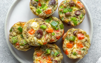 Feta, Pepper & Olive Egg Muffins